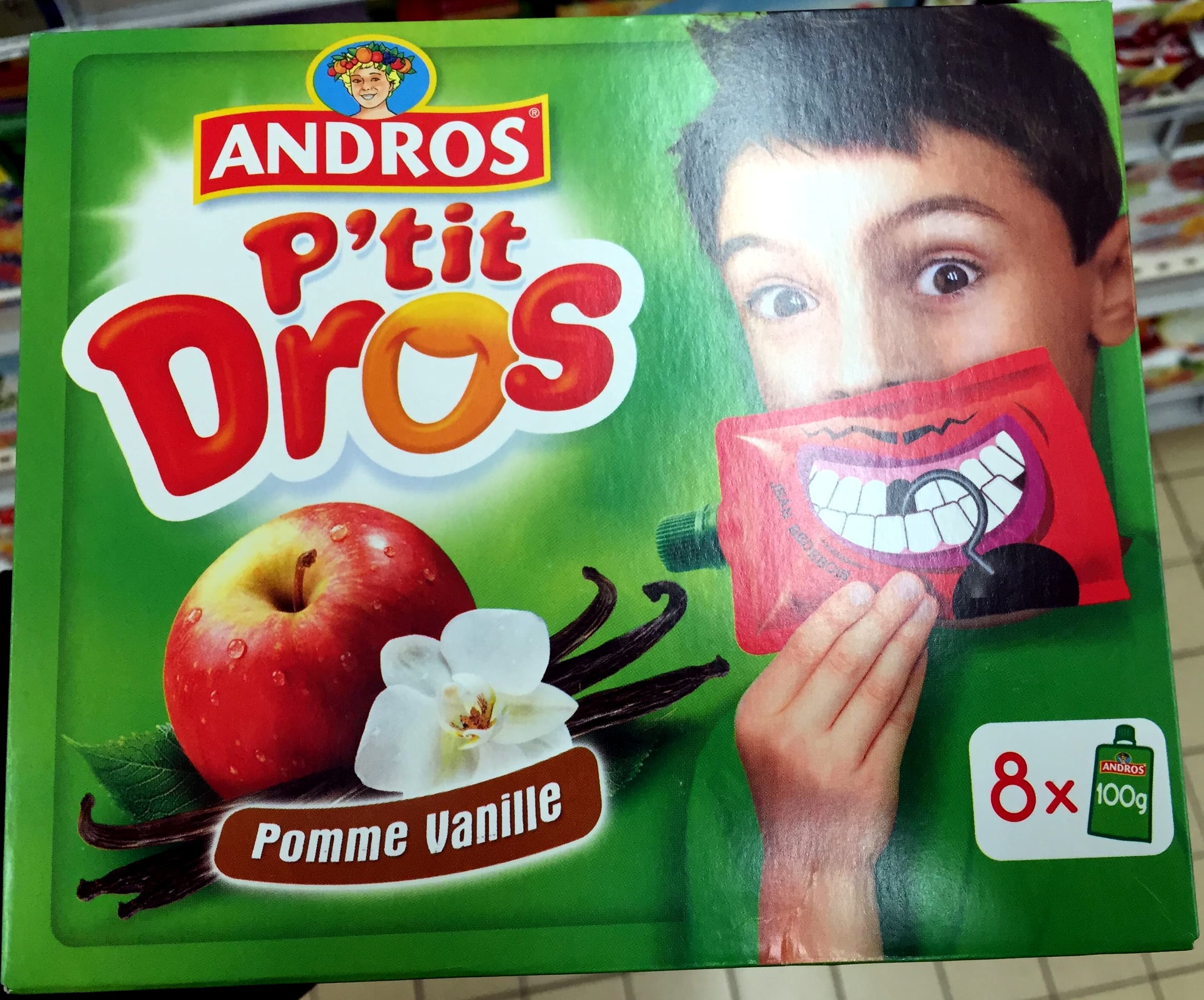 Andros P'tit Dros Pomme Vanille packshot