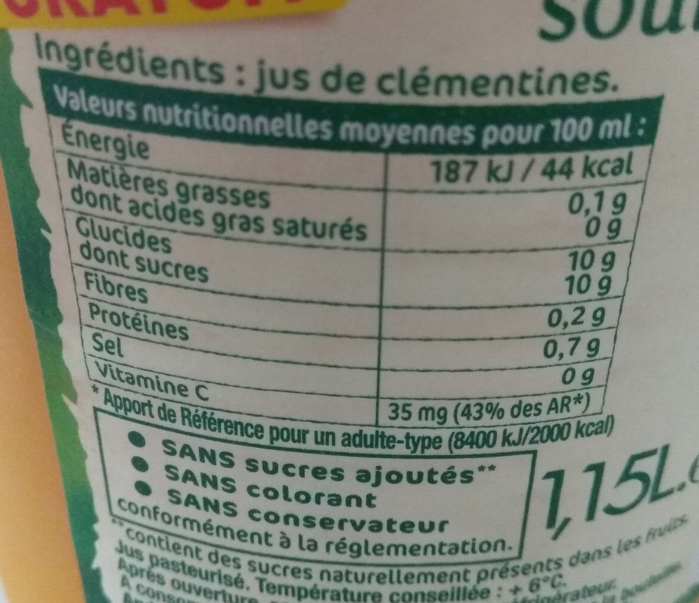 Andros Clémentines pressées packshot