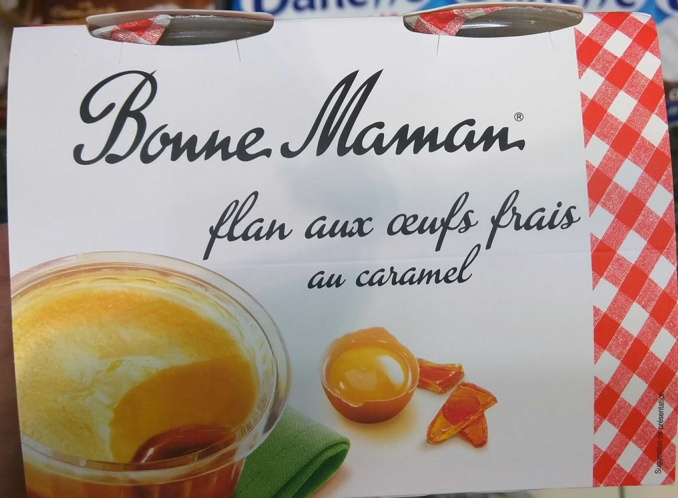 Bonne Maman Flan aux œufs frais au caramel packshot