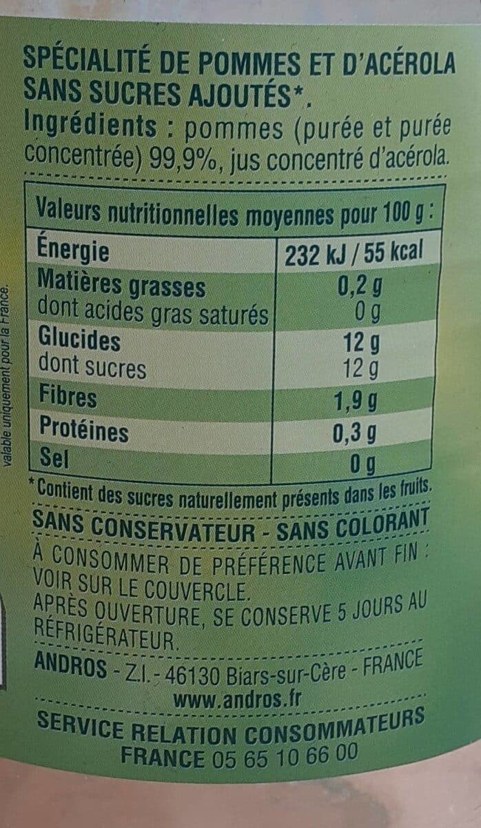 Andros Pomme Nature packshot