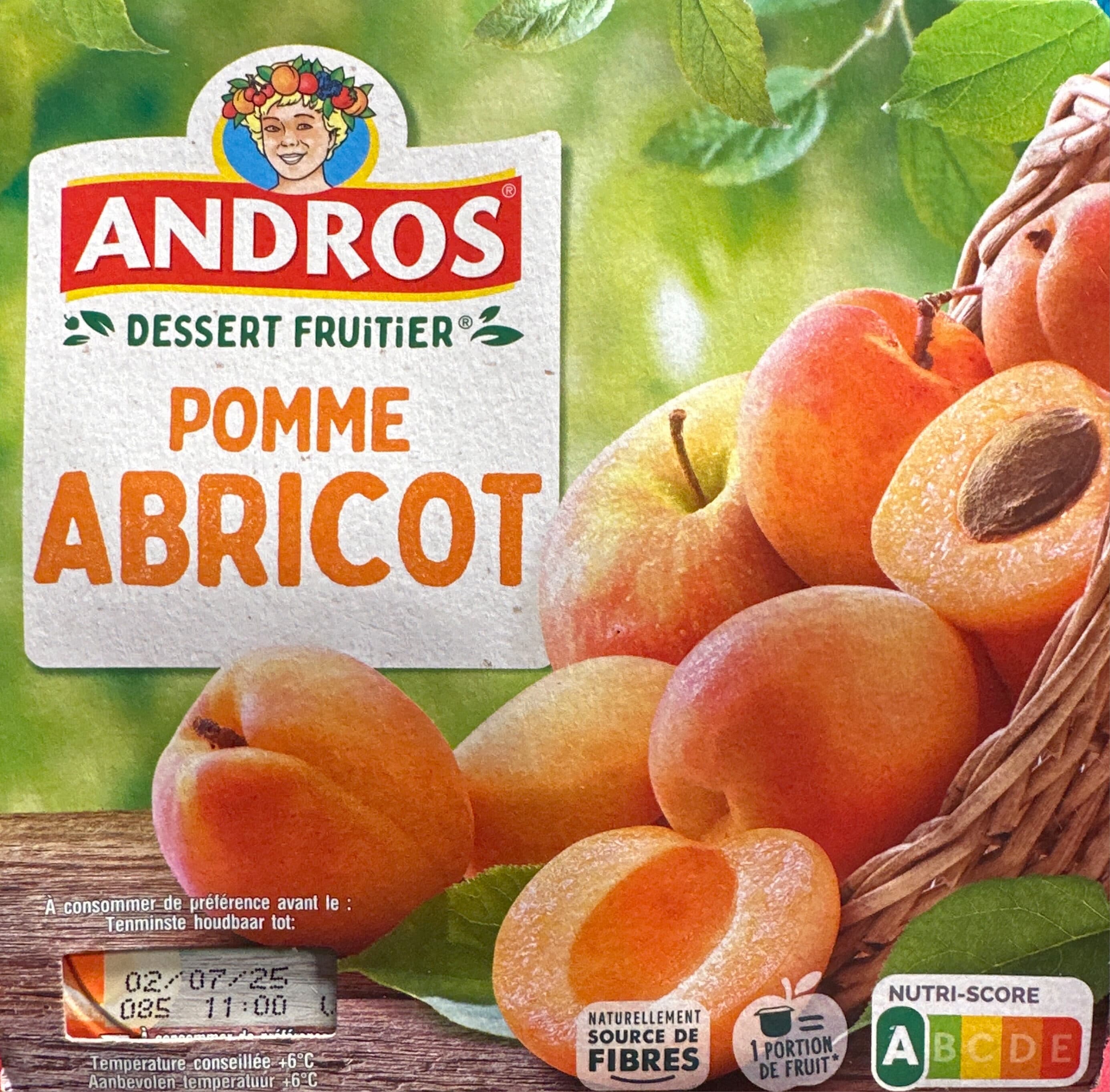 Andros Dessert fruitier Pomme Abricot packshot