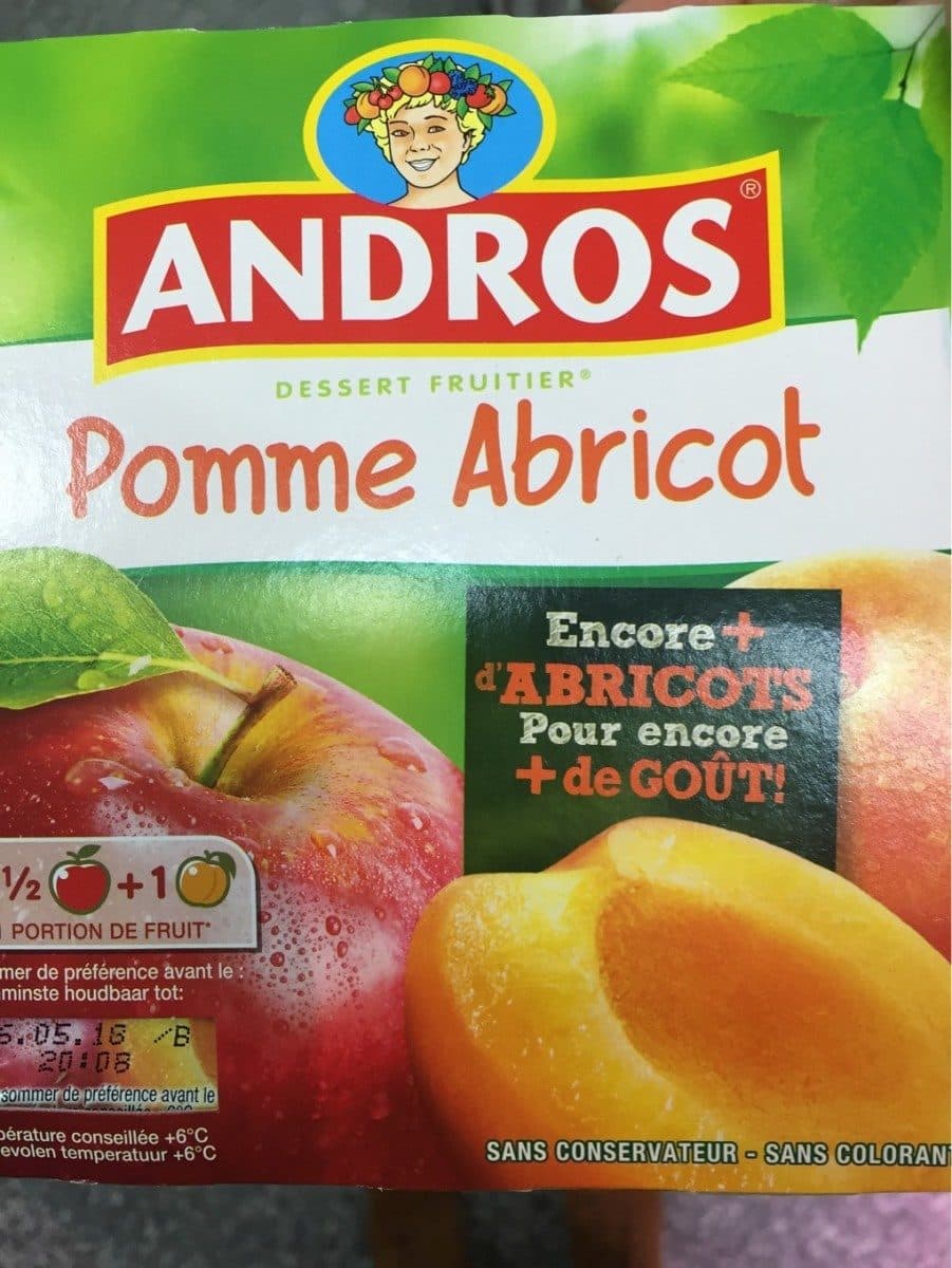 Andros Compote pomme abricot packshot