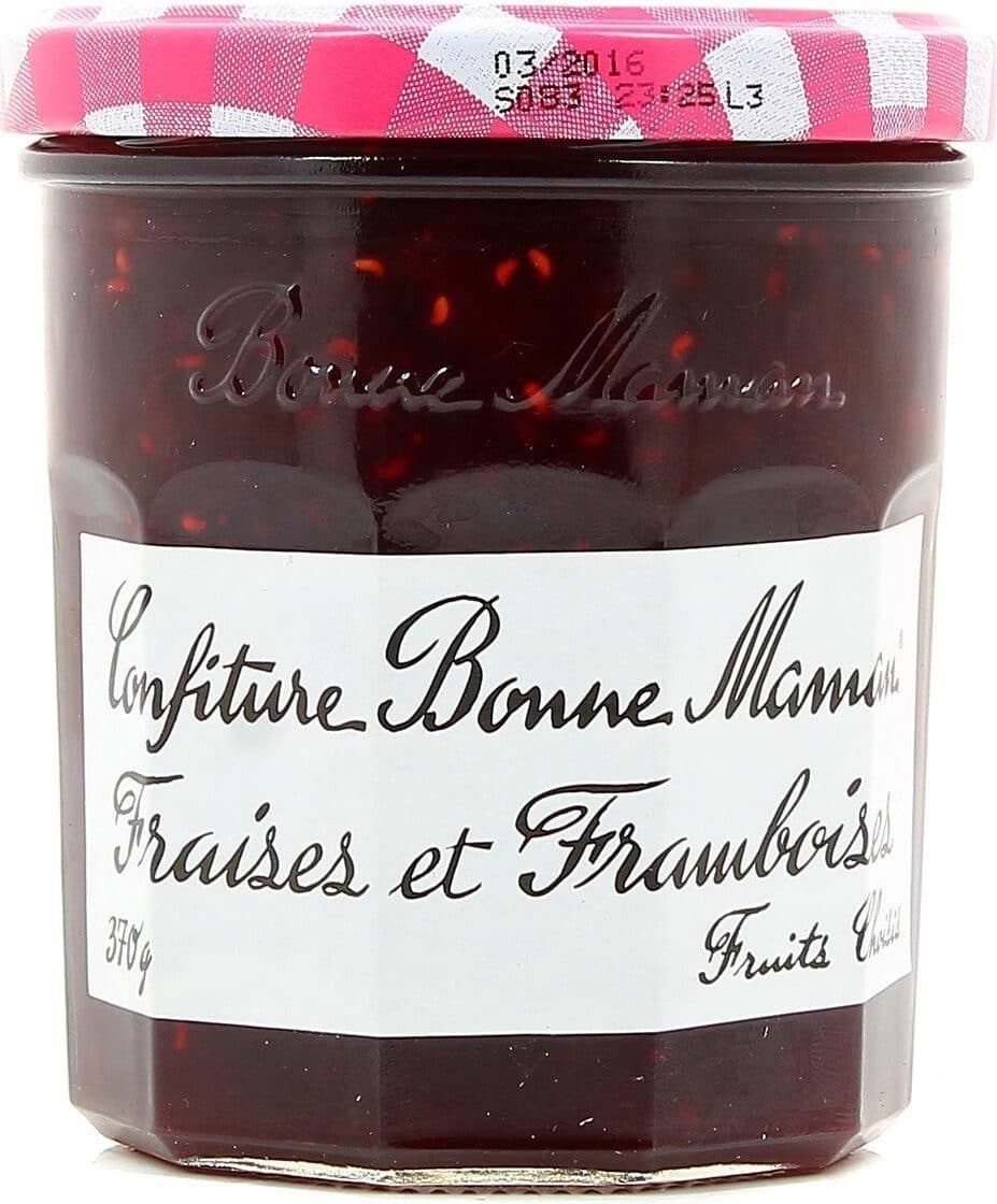 Bonne maman Confiture fraises et framboises packshot