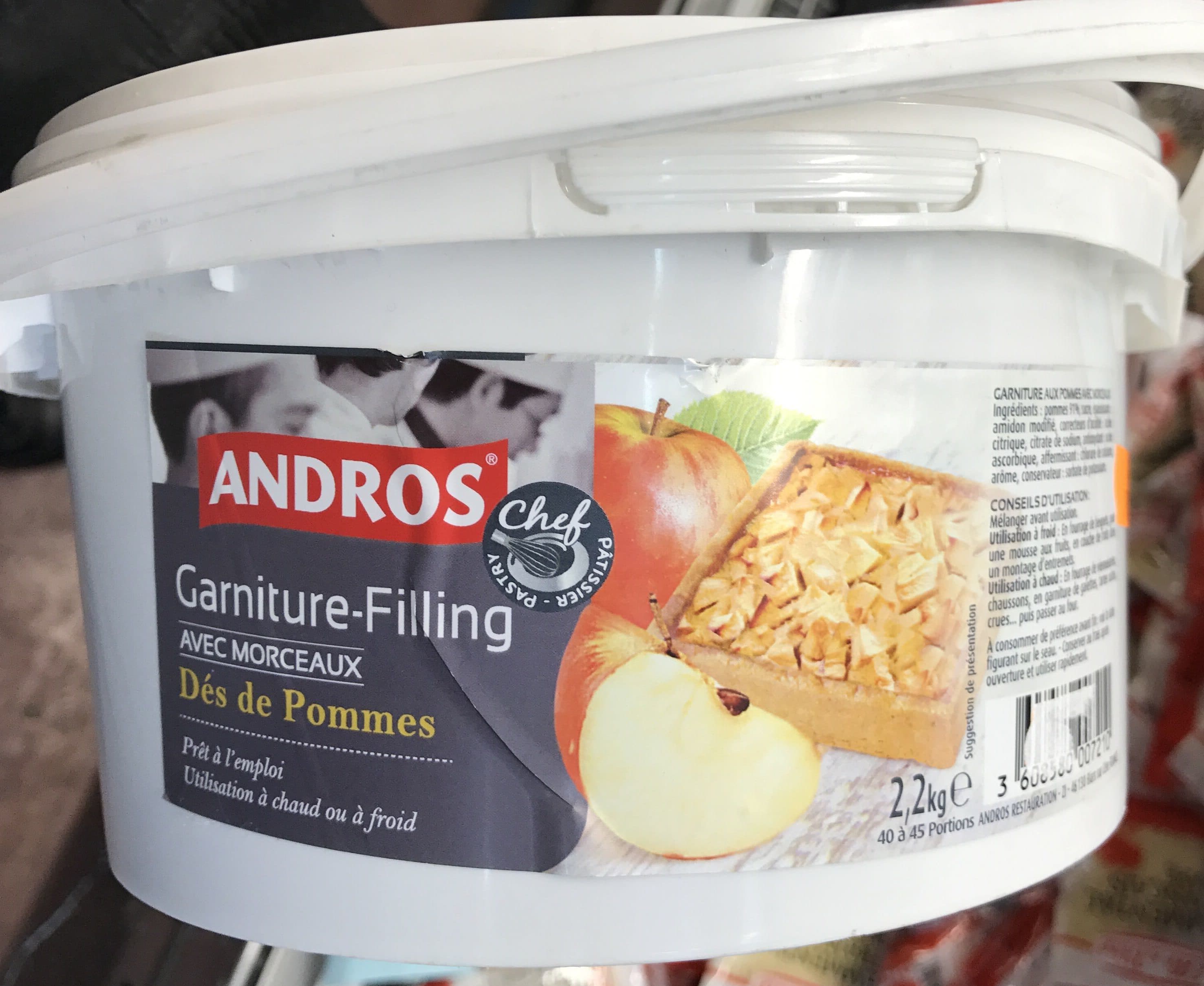 Andros Dés de Pommes - Garniture avec Morceaux packshot