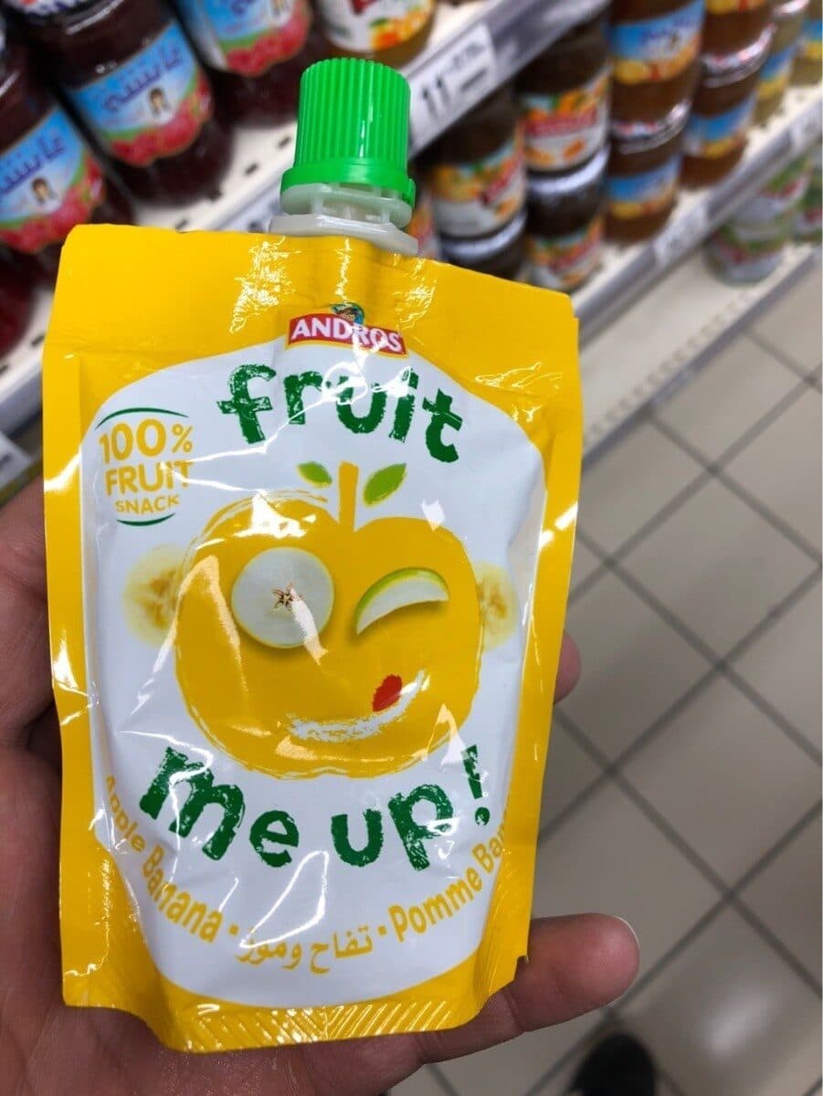 Andros Compote pomme banane packshot
