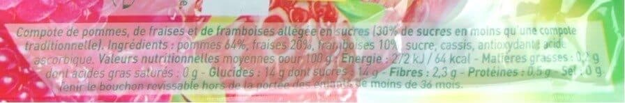 Andros Compote pomme fraise framboise packshot