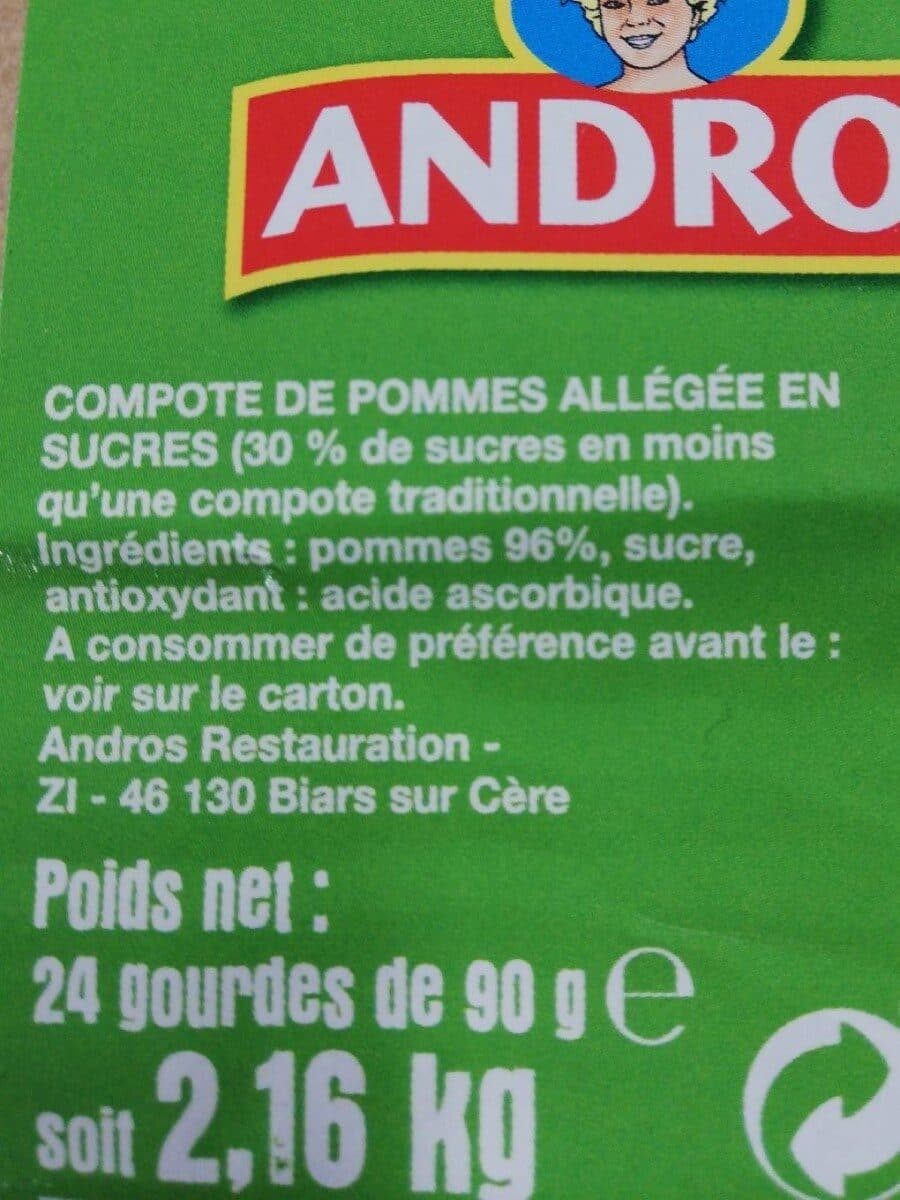 Andros Gourde pomme nature packshot