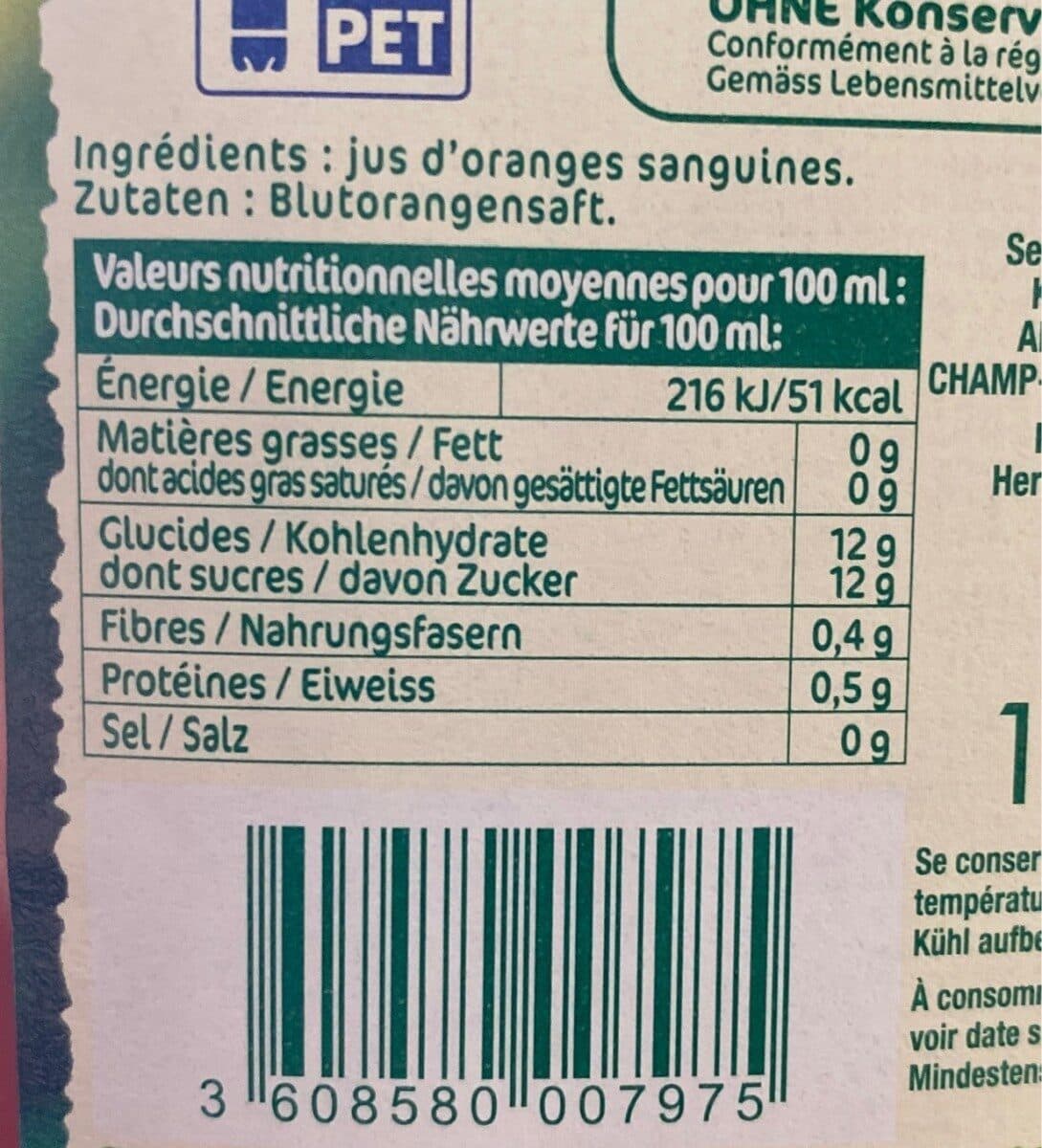Andros Oranges sanguines pressées packshot