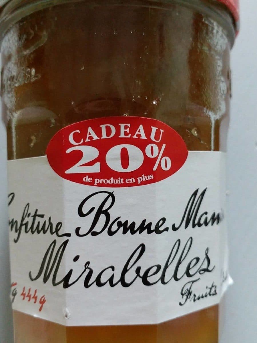 Open Food Facts Confiture de mirabelles packshot