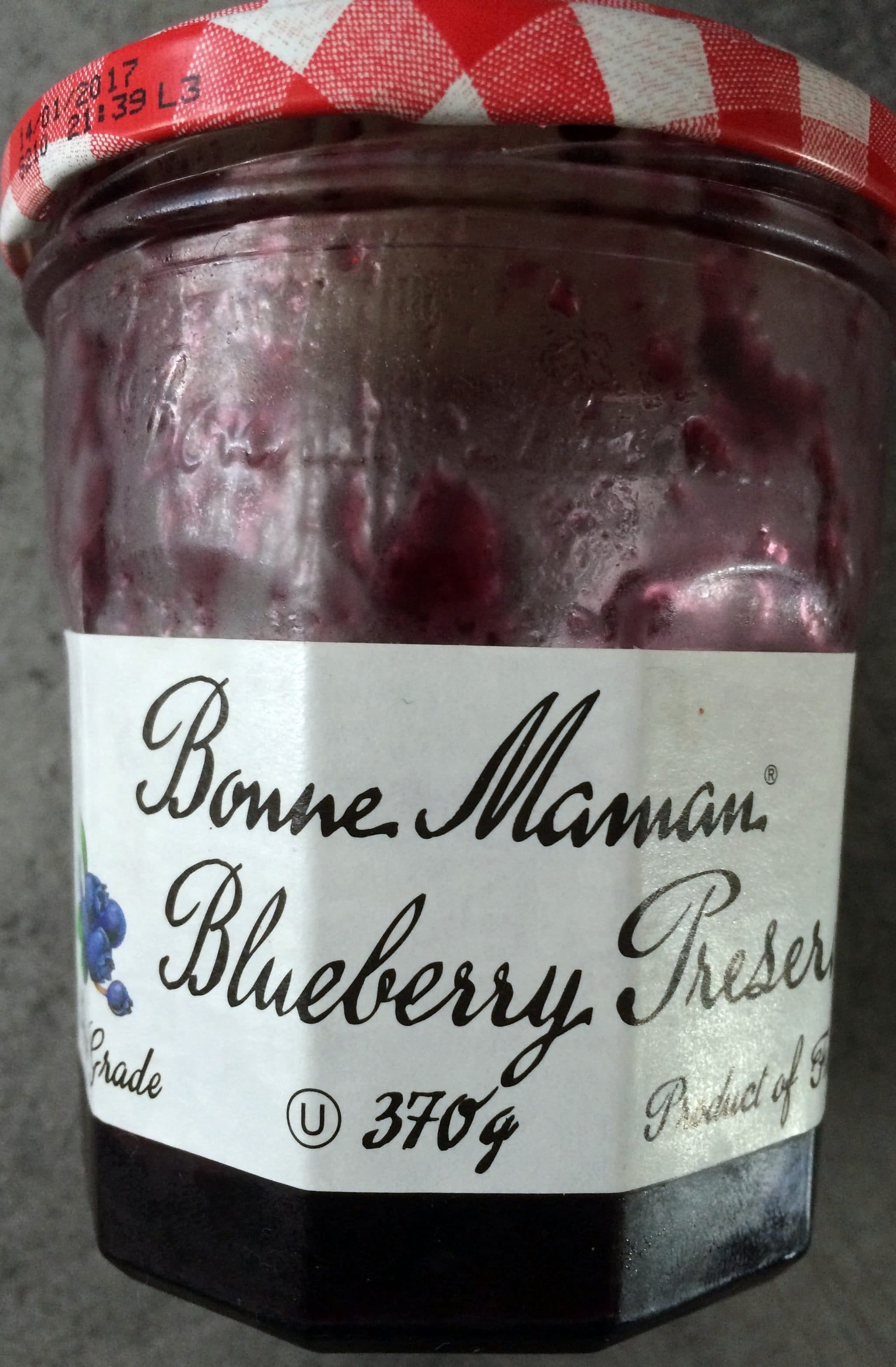 Bonne Maman Blueberry Preserve packshot