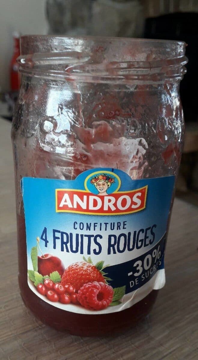 Andros Confiture allégée 4 fruits rouges packshot