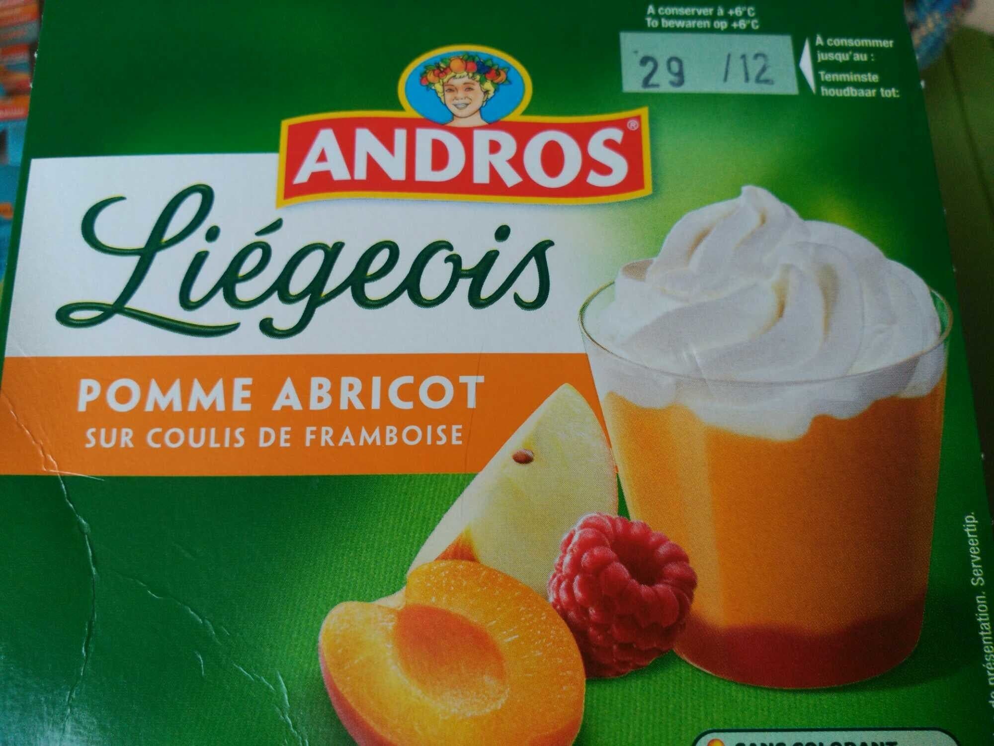 Andros Liégeois Pomme Abricot sur Coulis de Framboise packshot