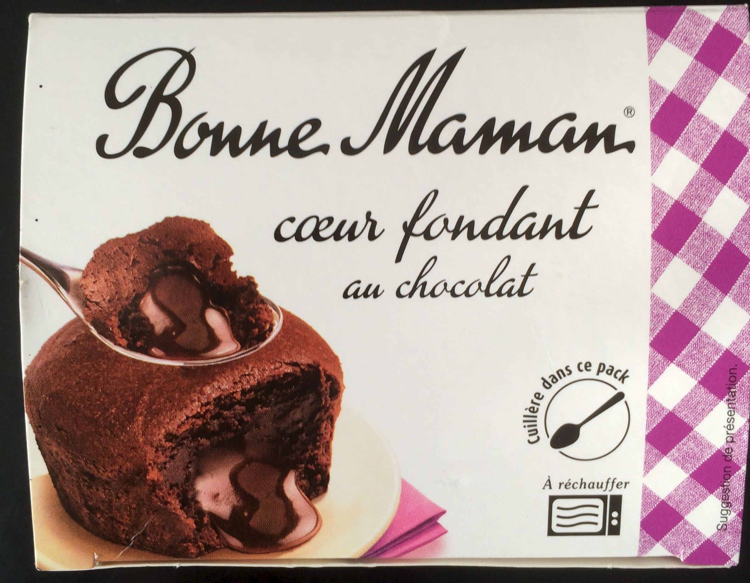 Bonne Maman Cœur Fondant au Chocolat packshot