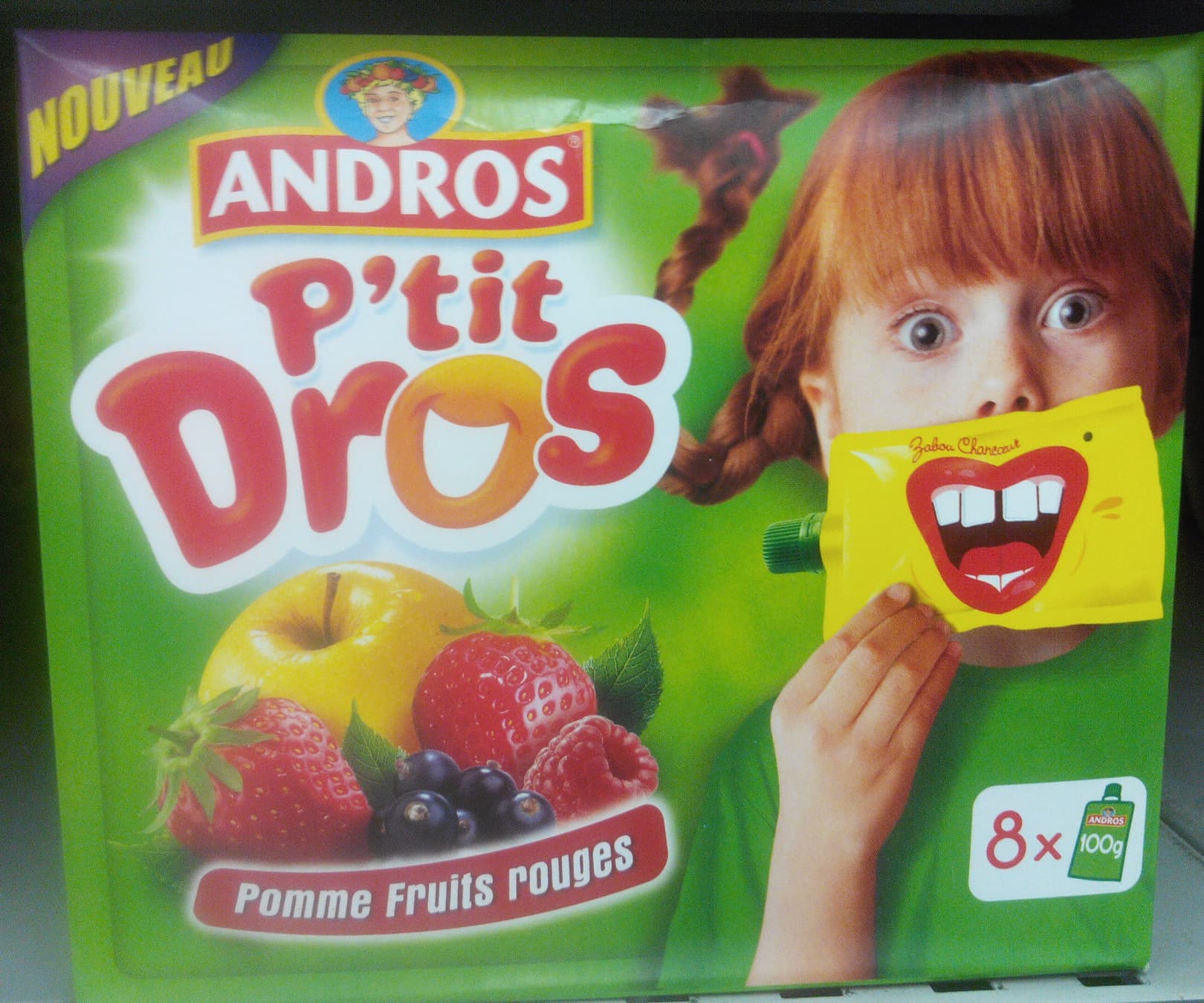 Andros P'tit Dros Pomme Fruits rouges packshot