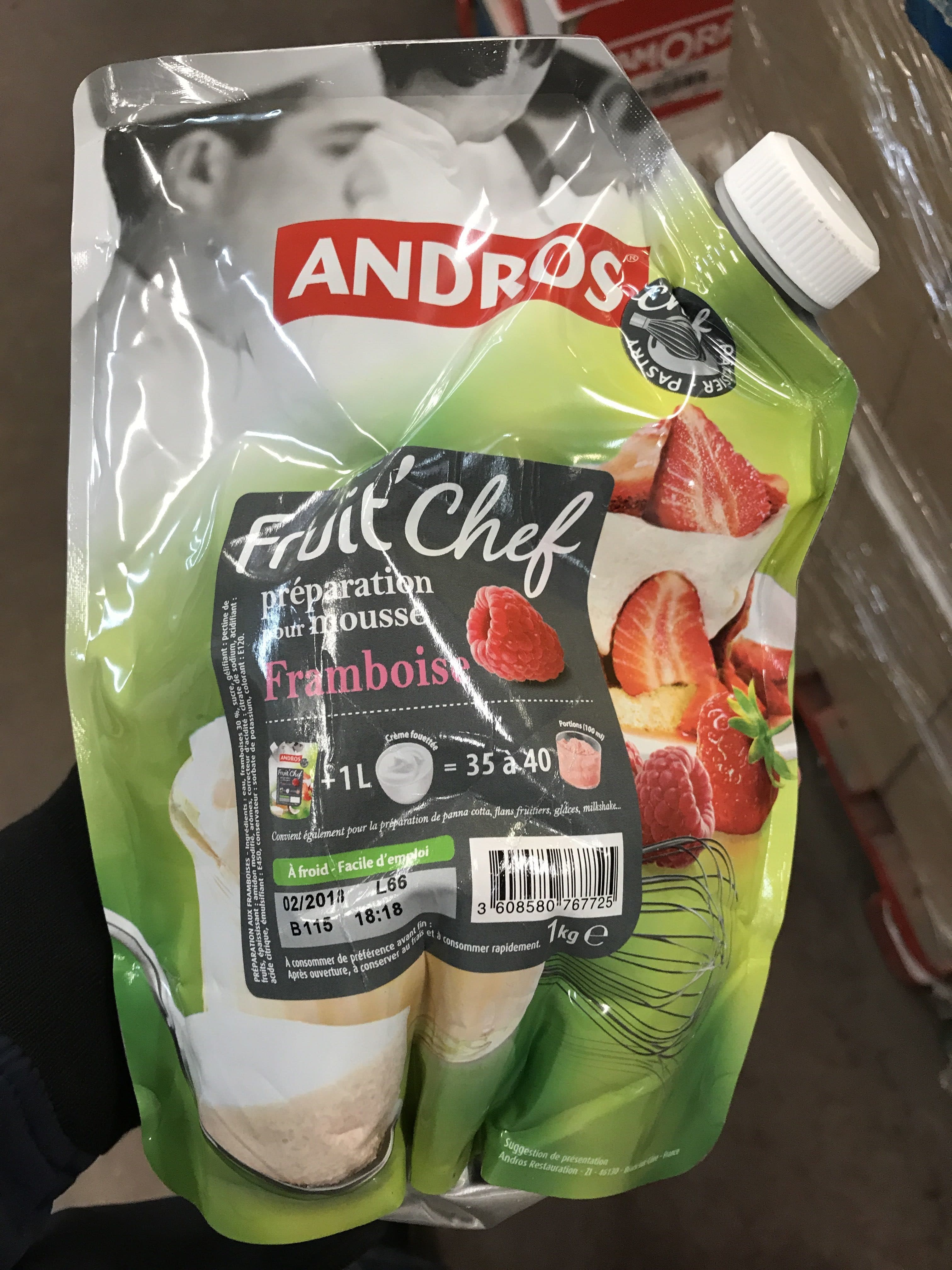 Andros Fruit'Chef Framboise packshot