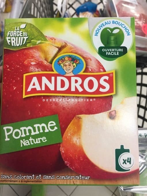 Andros Gourde Pomme nature packshot