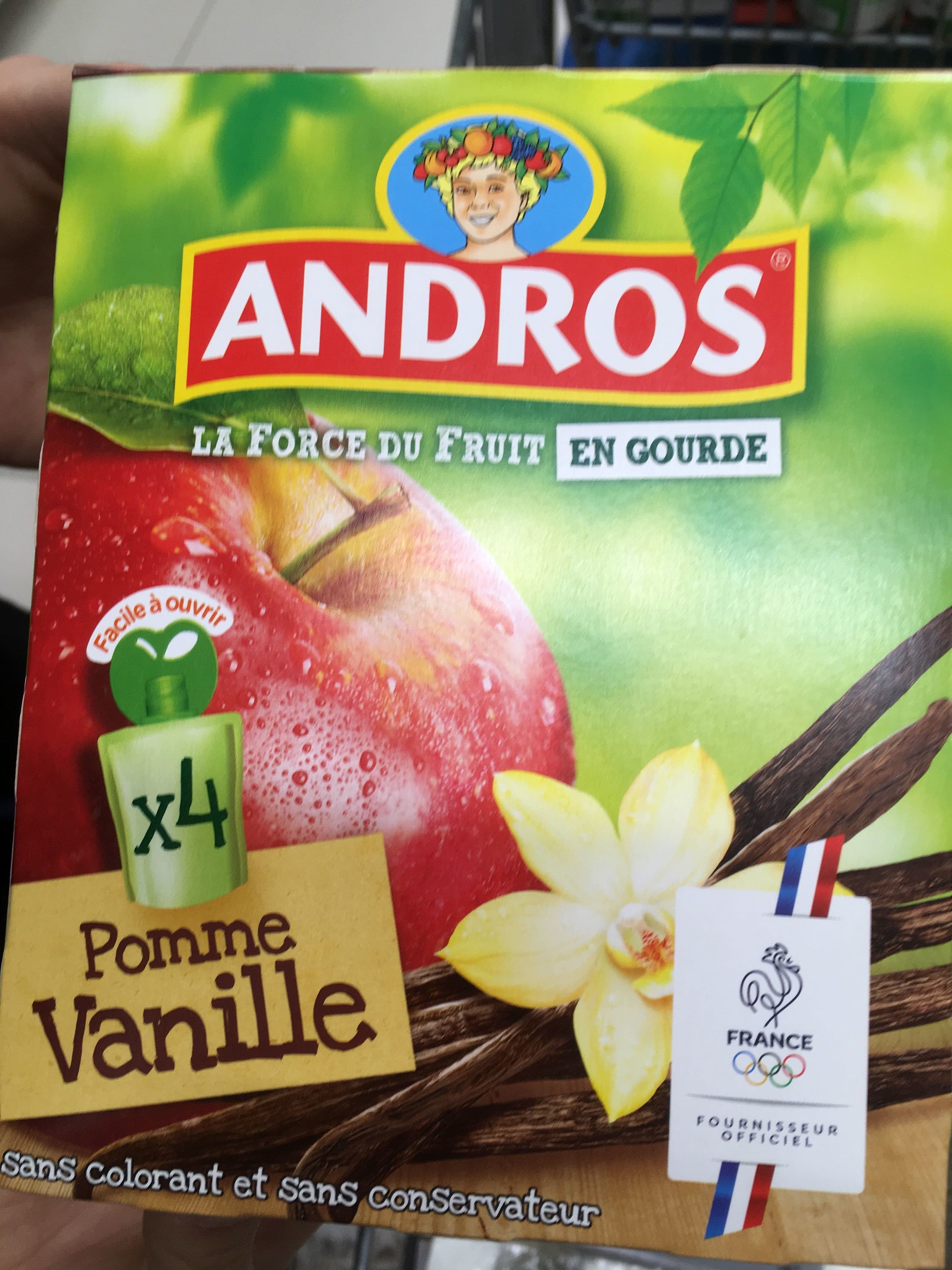 Andros Compote pomme vanille packshot