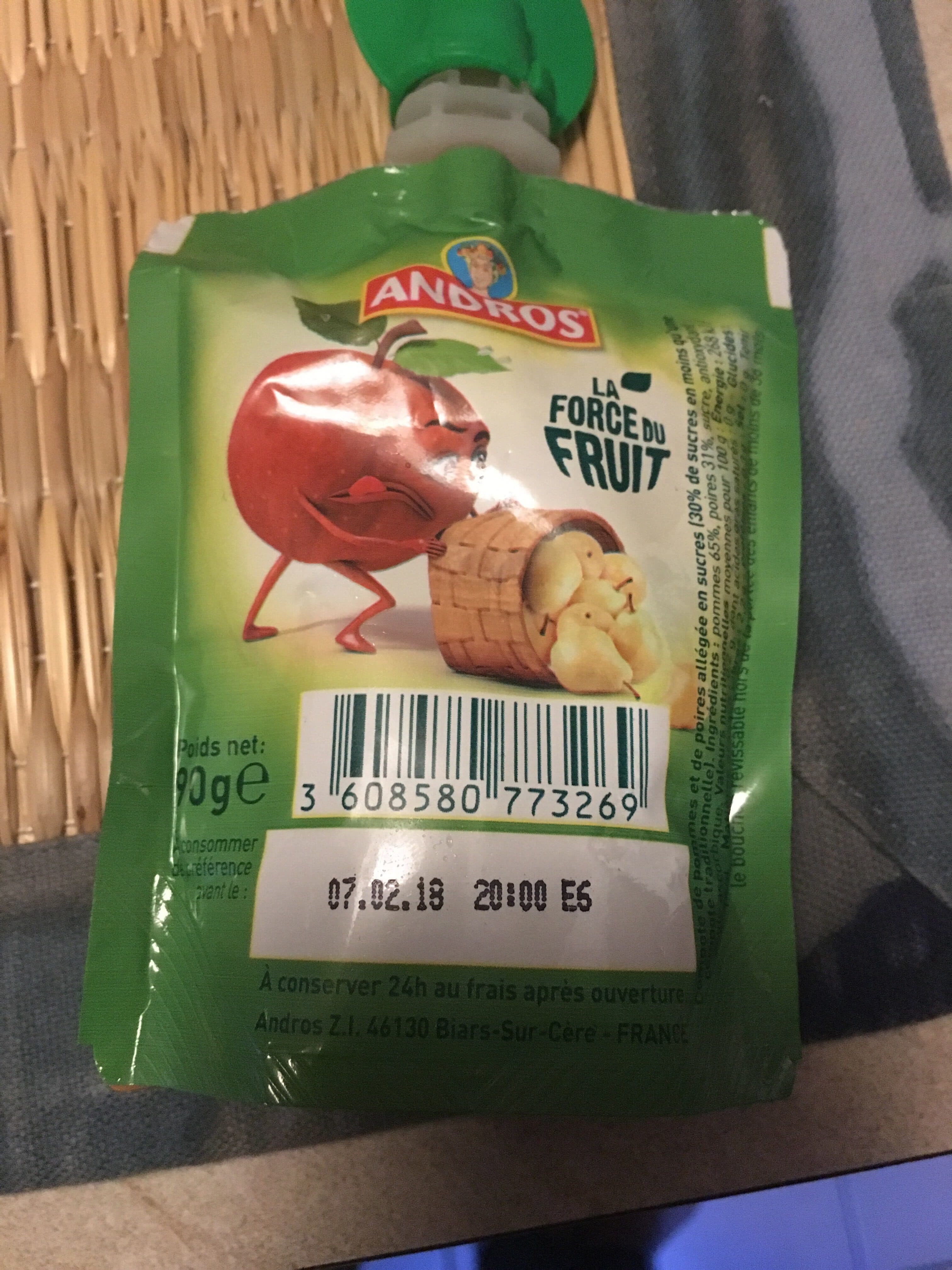 Andros Compote à boire packshot