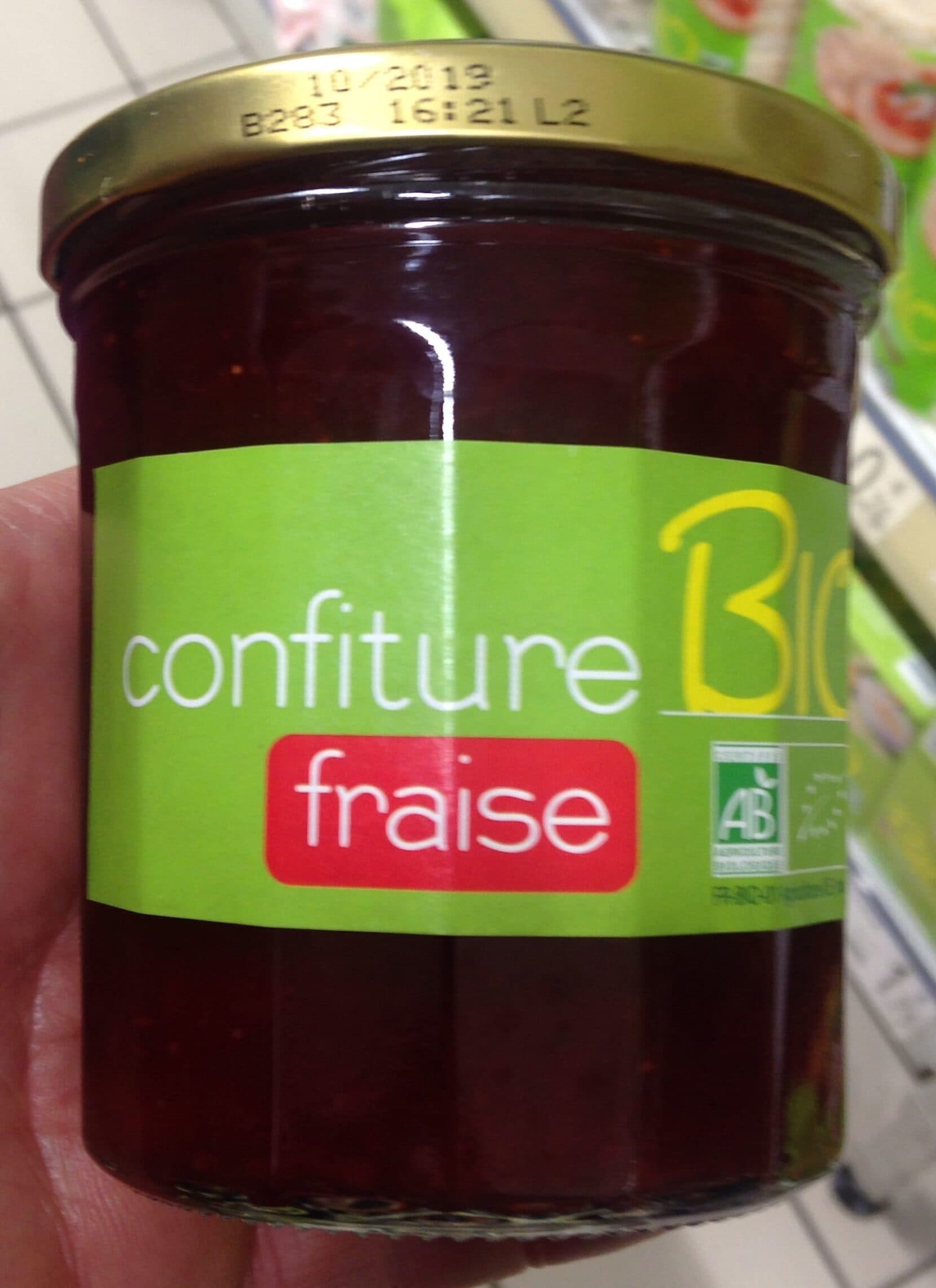 Open Food Facts Confiture fraise packshot