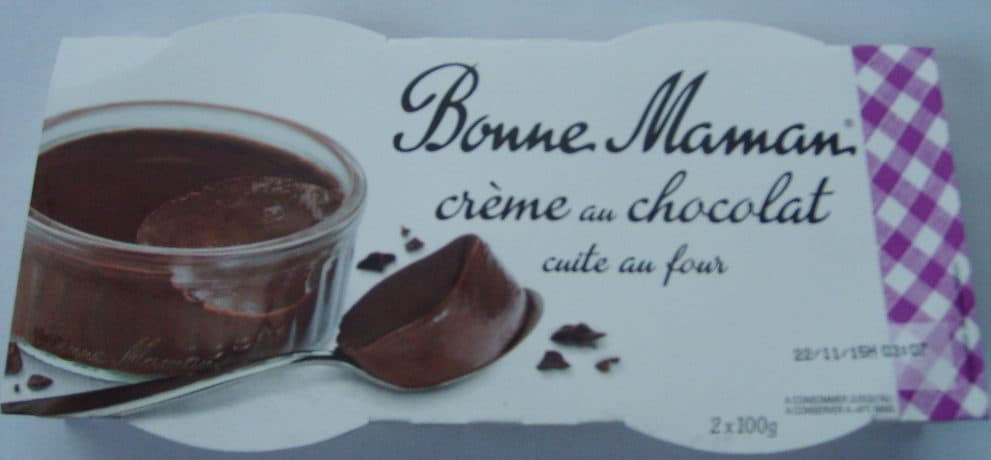 Bonne Maman crème au chocolat cuite au four Bonne Maman packshot