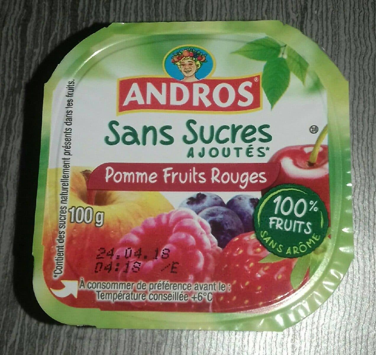 Andros Compote Pomme Fruits Rouges packshot