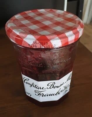 Bonne Maman confiture framboises packshot