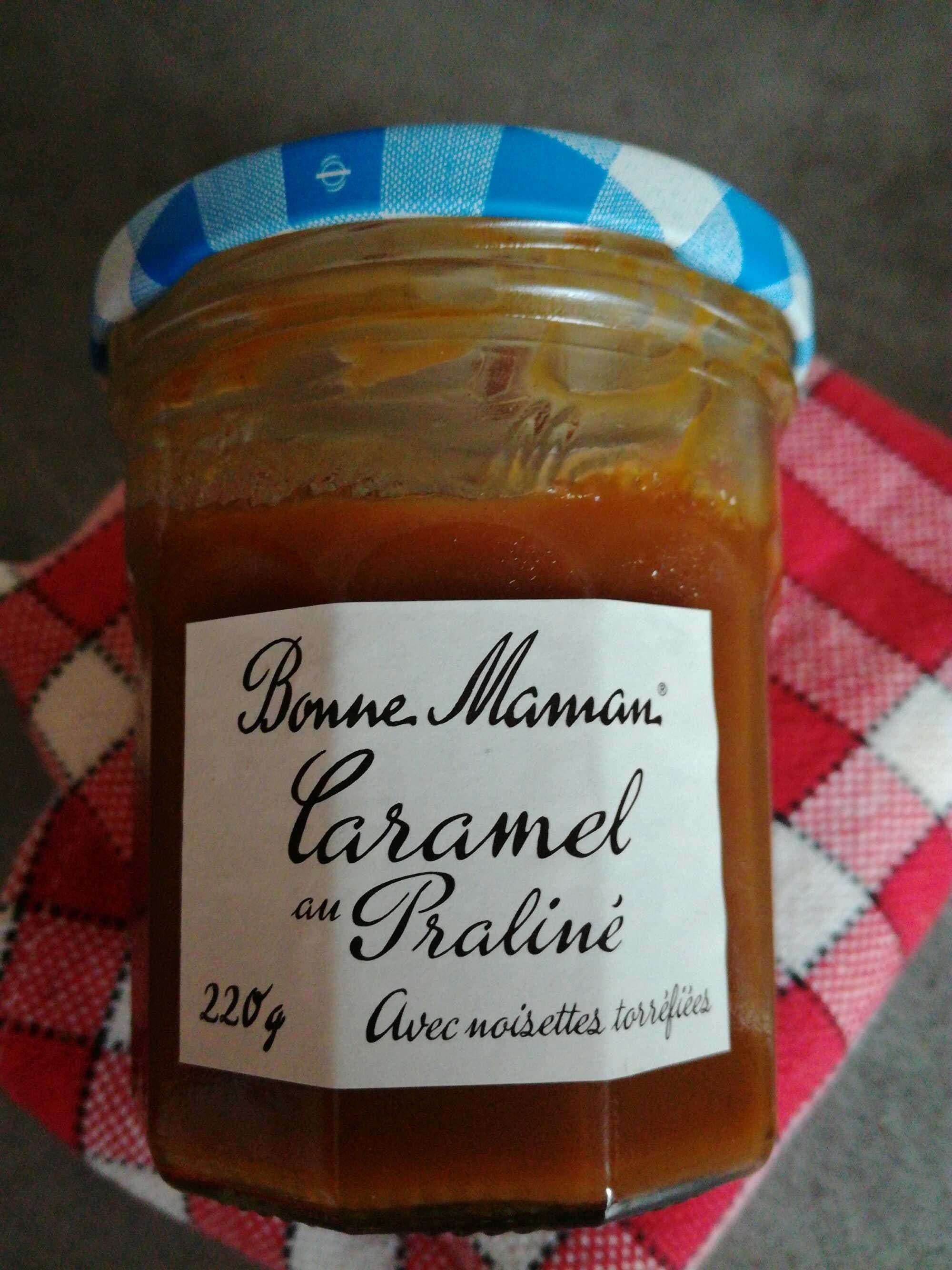 Bonne Maman Caramel au praliné avec noisettes torréfiées packshot