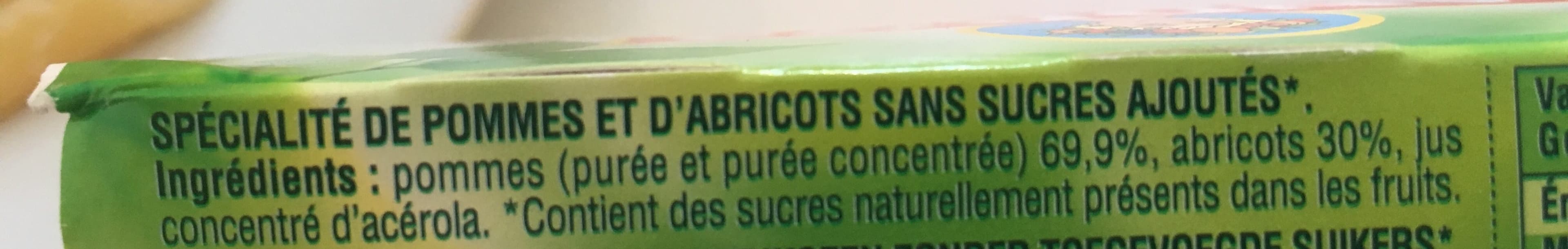 Andros Compote pomme abricot sans sucres ajoutés packshot