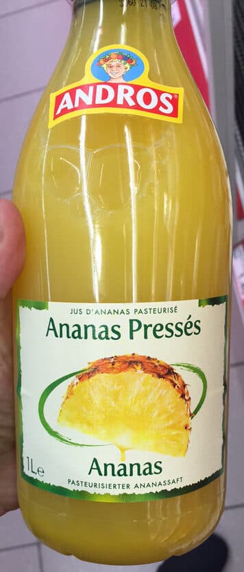 Andros Jus d’Ananas pasteurisé packshot