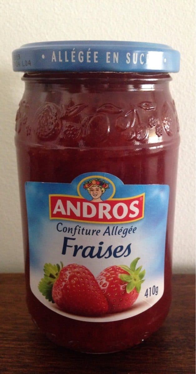 Andros Confiture de fraises allégée packshot
