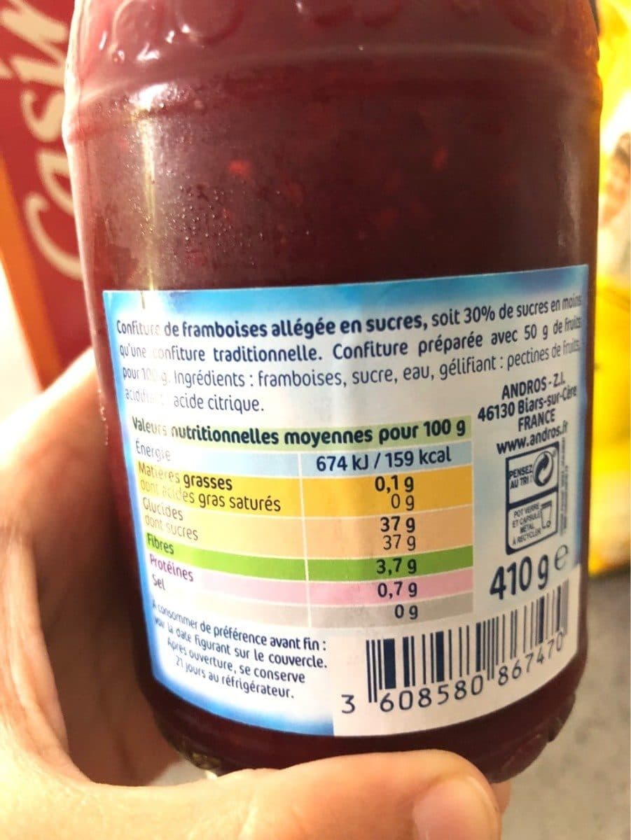 Andros Confiture allégée packshot