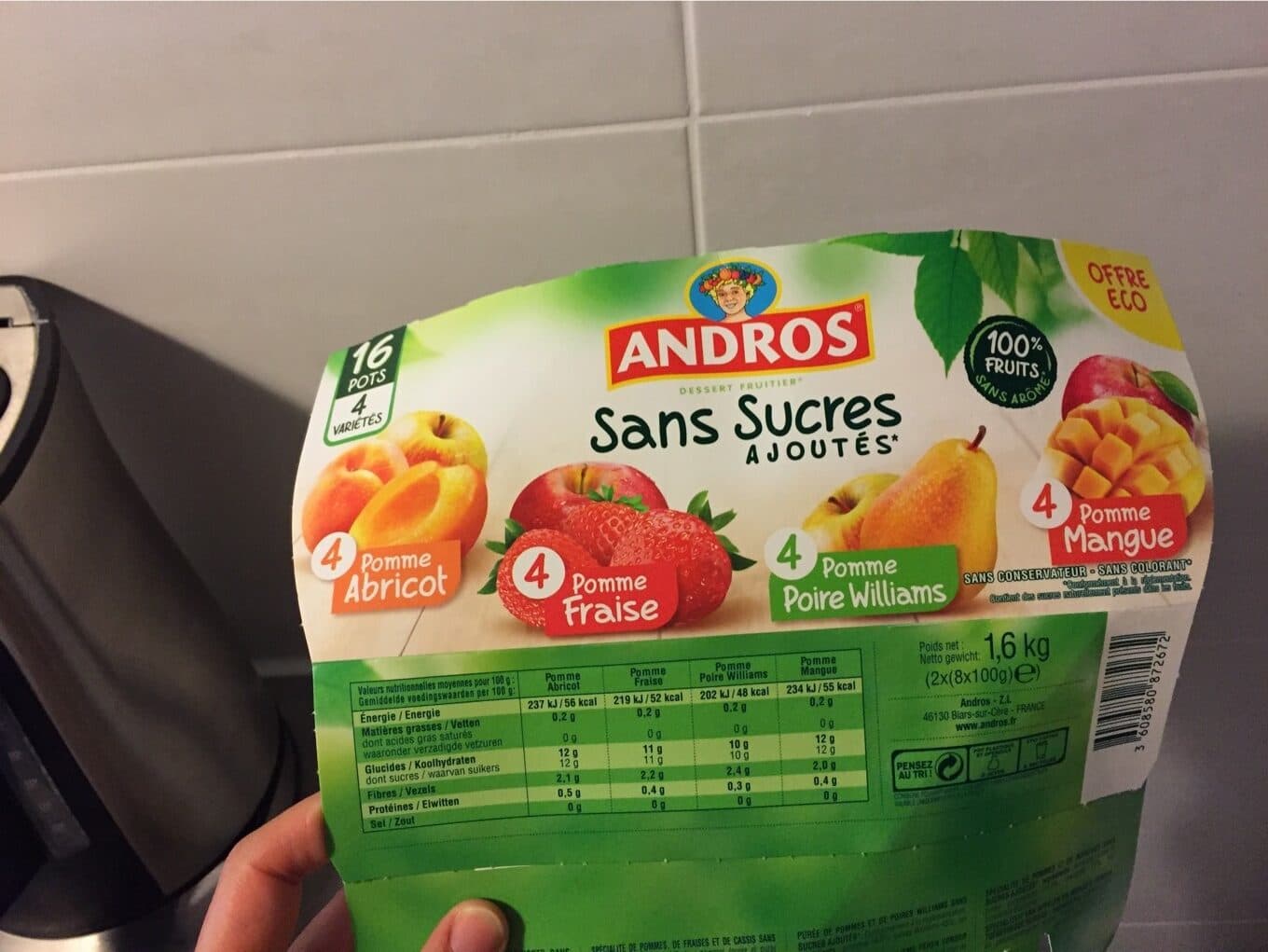 Andros Andros compote packshot