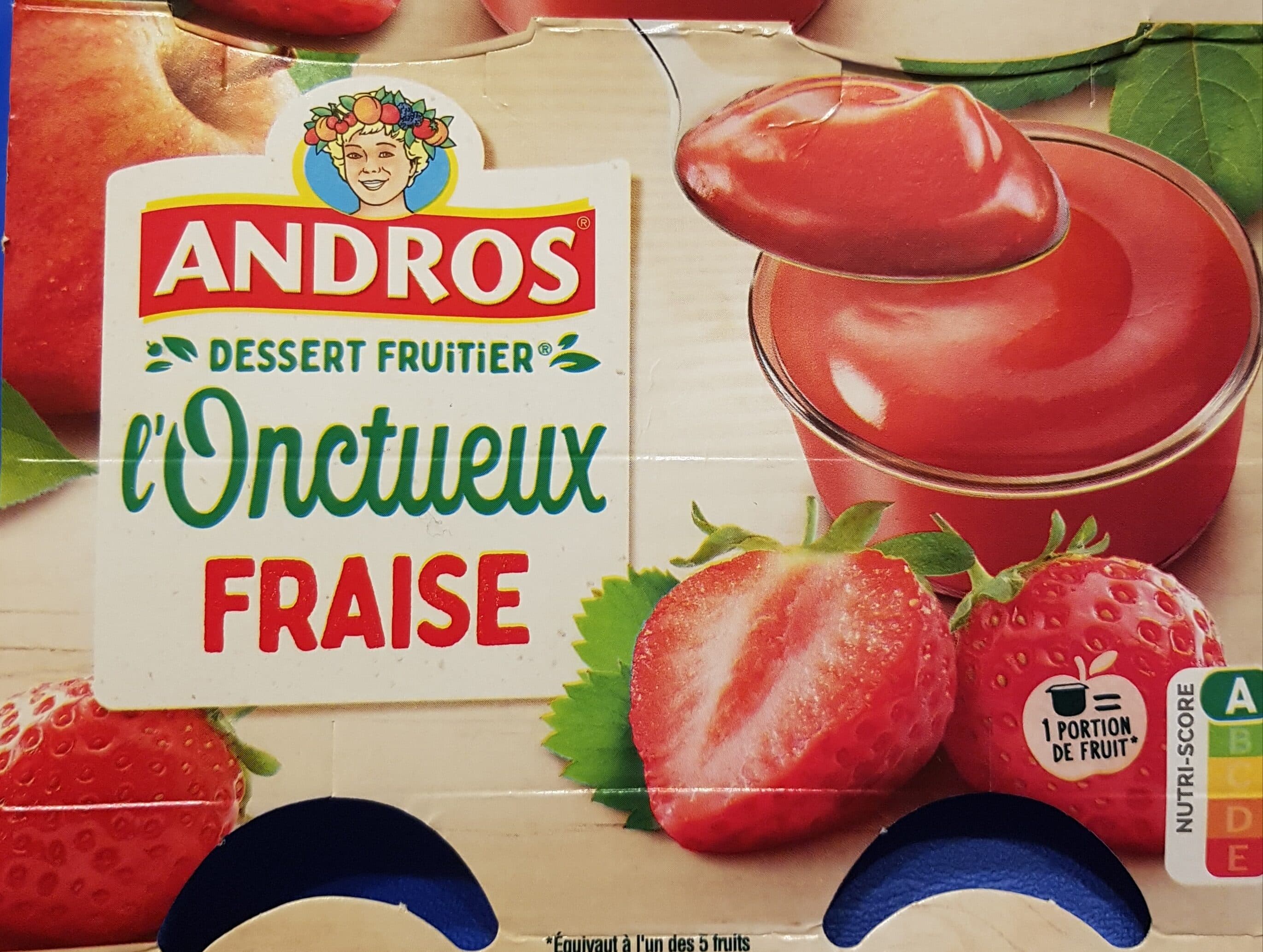 Andros L'Onctueux Fraise packshot