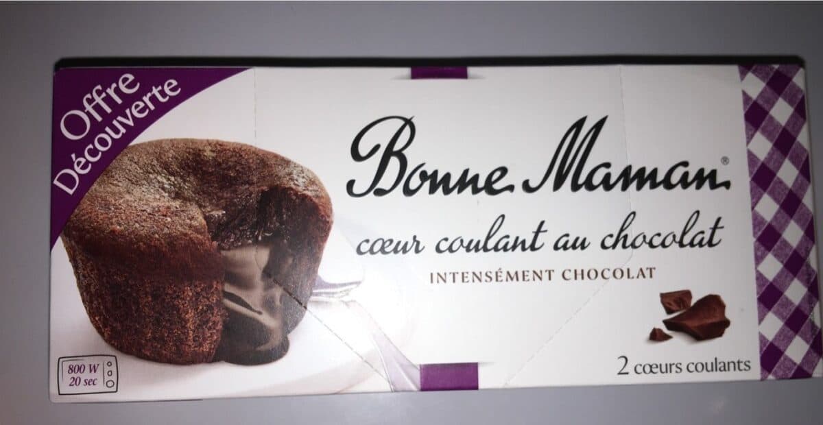 Bonne Maman Coeur coulant au chocolat packshot