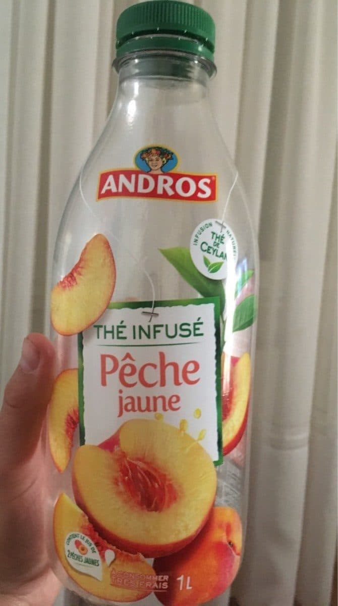 Andros Thé infusé pêche jaune packshot