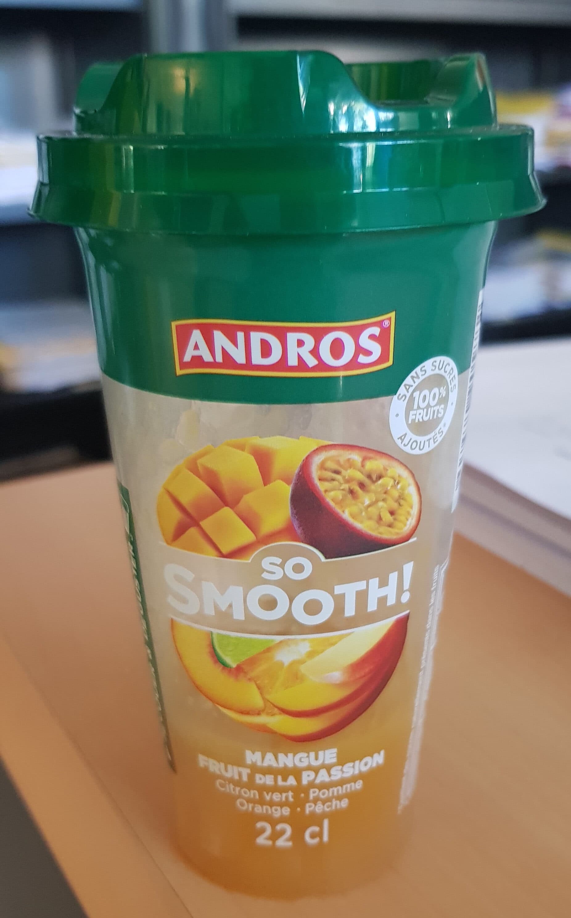 Andros So smooth mangue fruit de la passion packshot