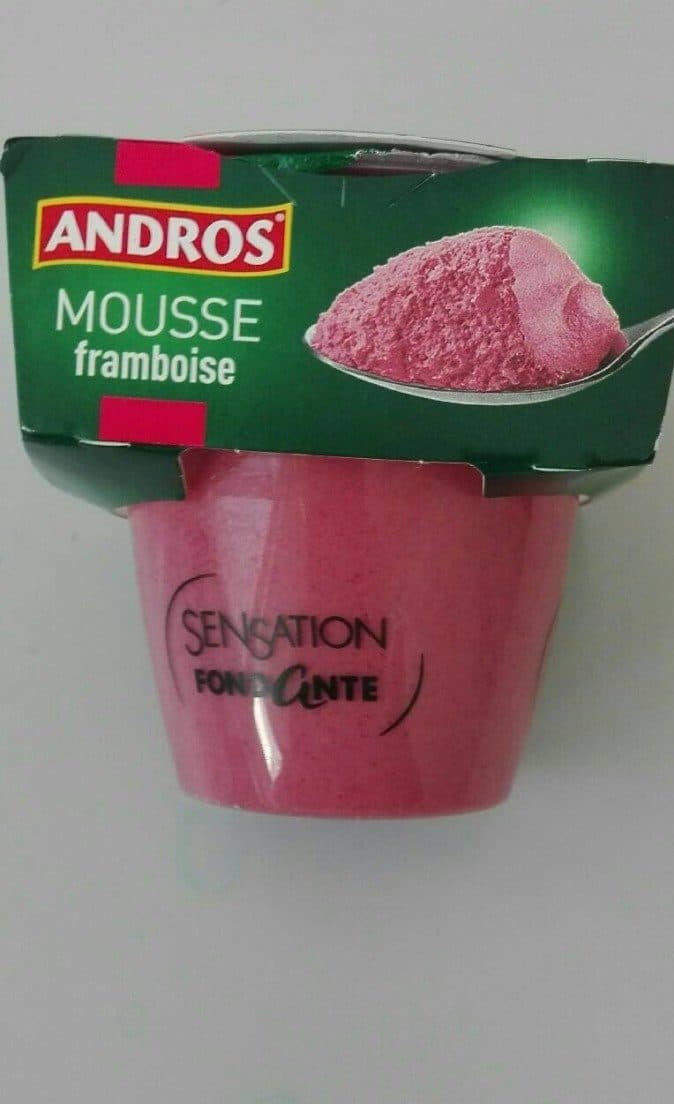 Andros Sensation fondante mousse de framboise packshot