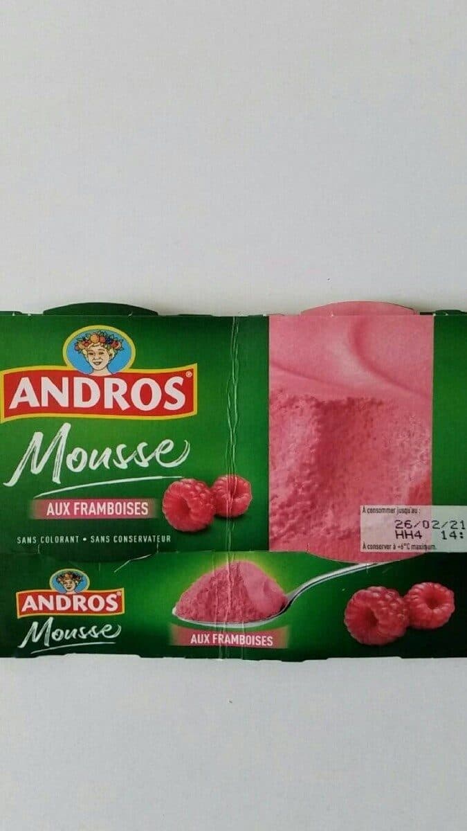 Andros Mousse aux framboises packshot
