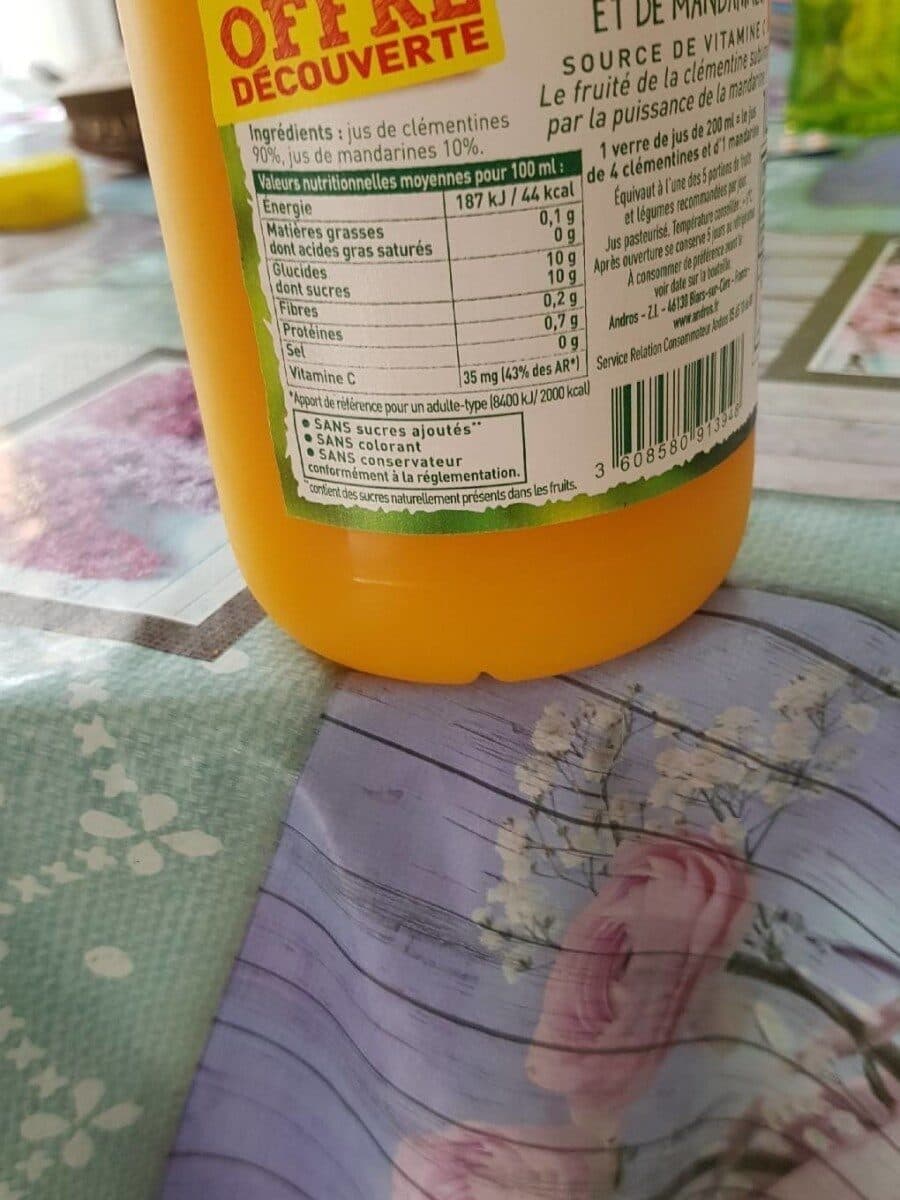 Andros Clémentines mandarines packshot