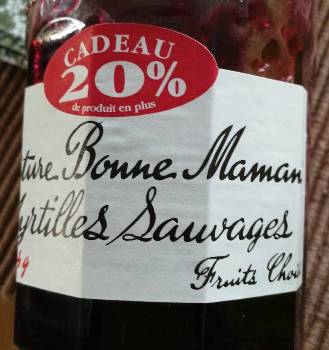 Bonne Maman Confiture Myrtilles sauvages packshot