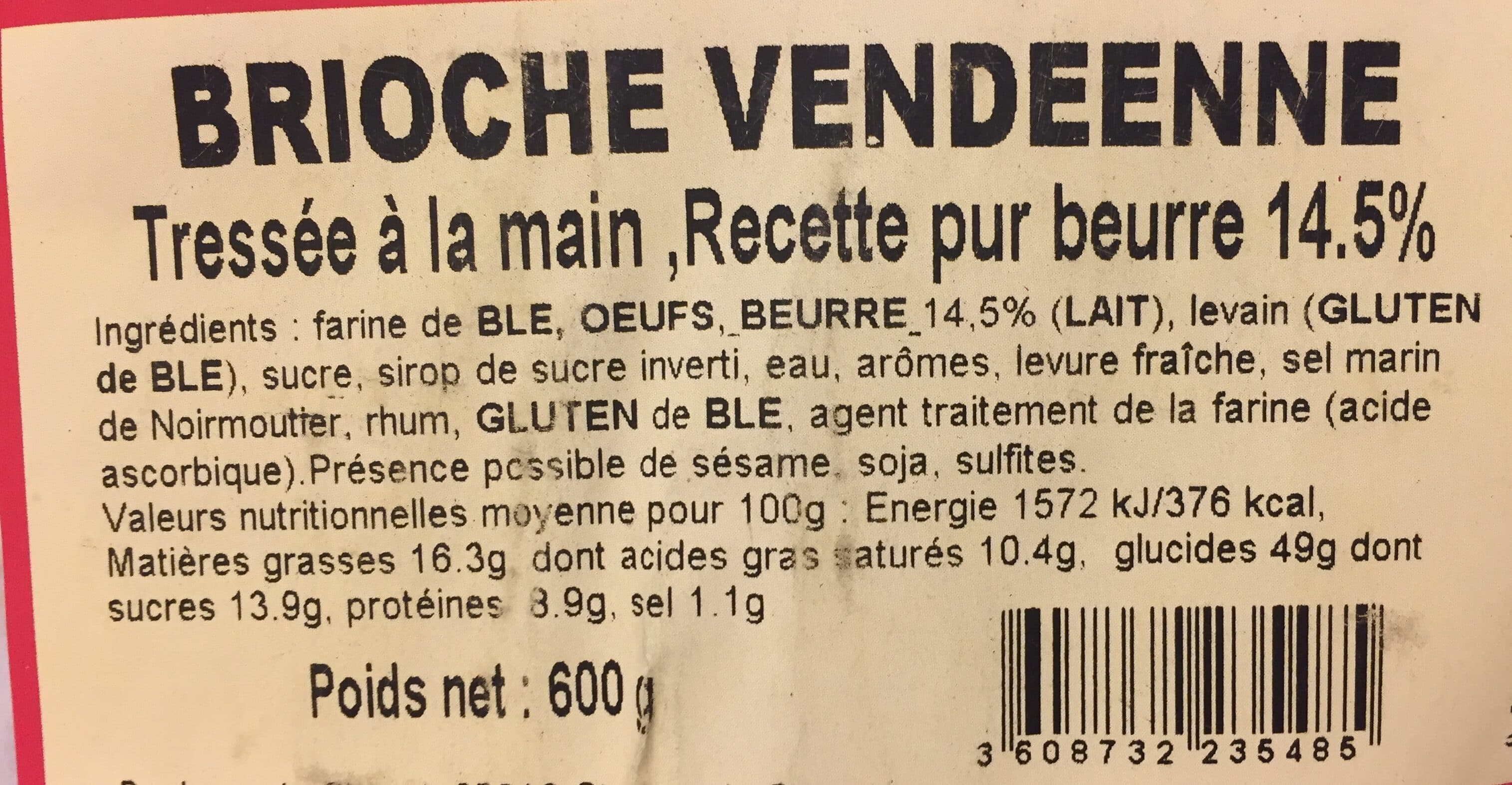 Boulangerie Sicard Brioche vendéenne packshot