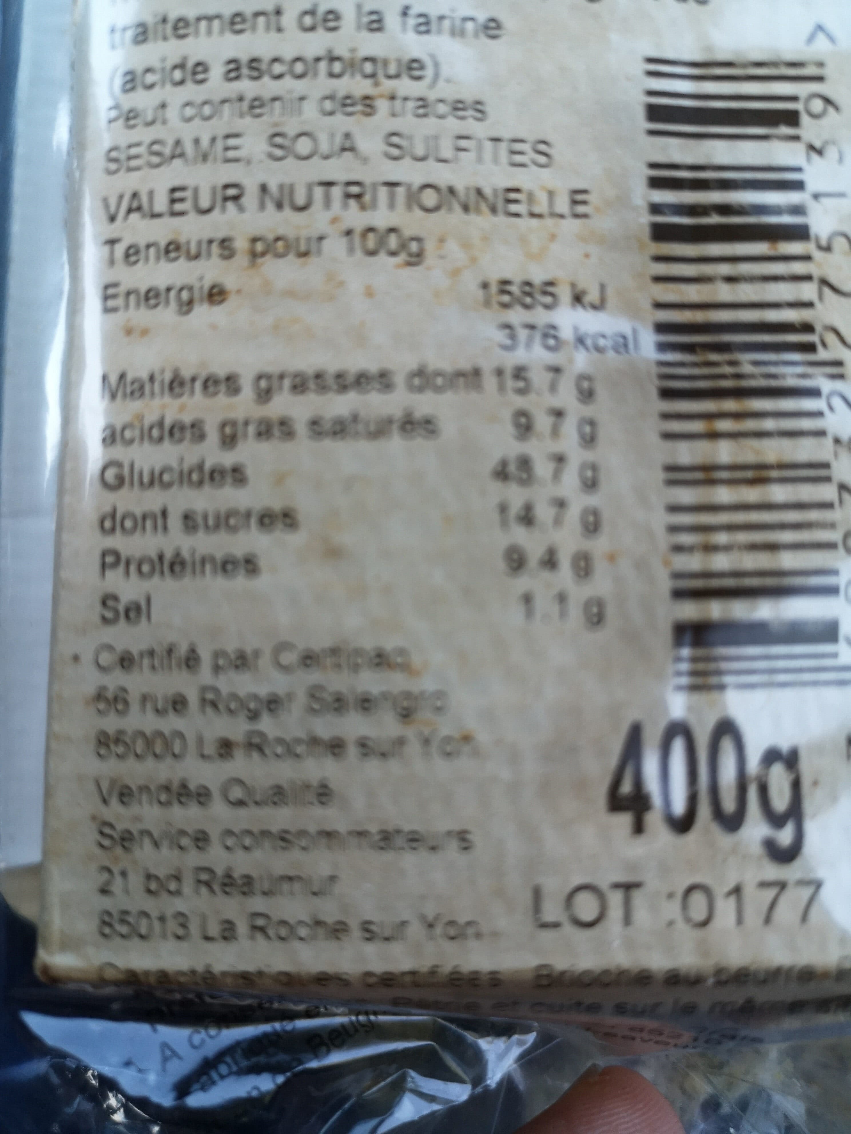 Sicard Brioche vendeenne packshot
