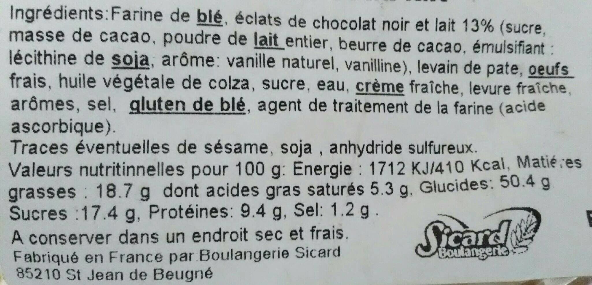 Sicard Gâche 2 chocolats packshot