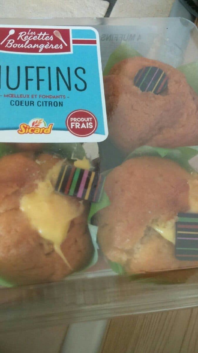 Sicard 4 muffins fourrés citron packshot