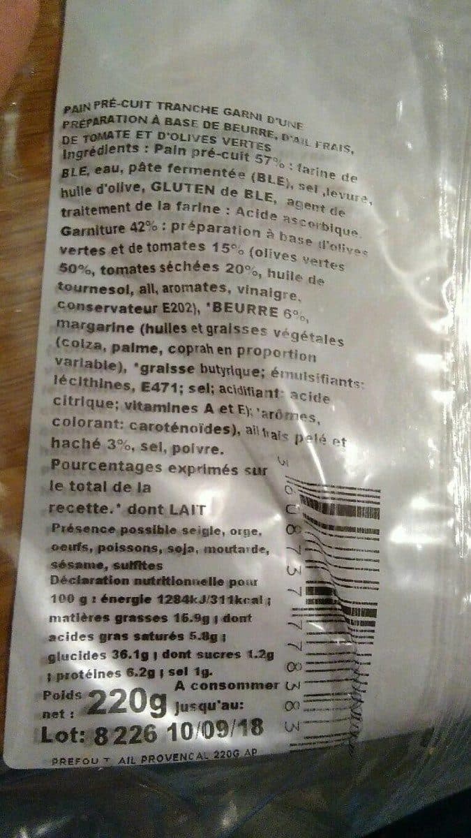 Open Food Facts Préfou Provençal packshot