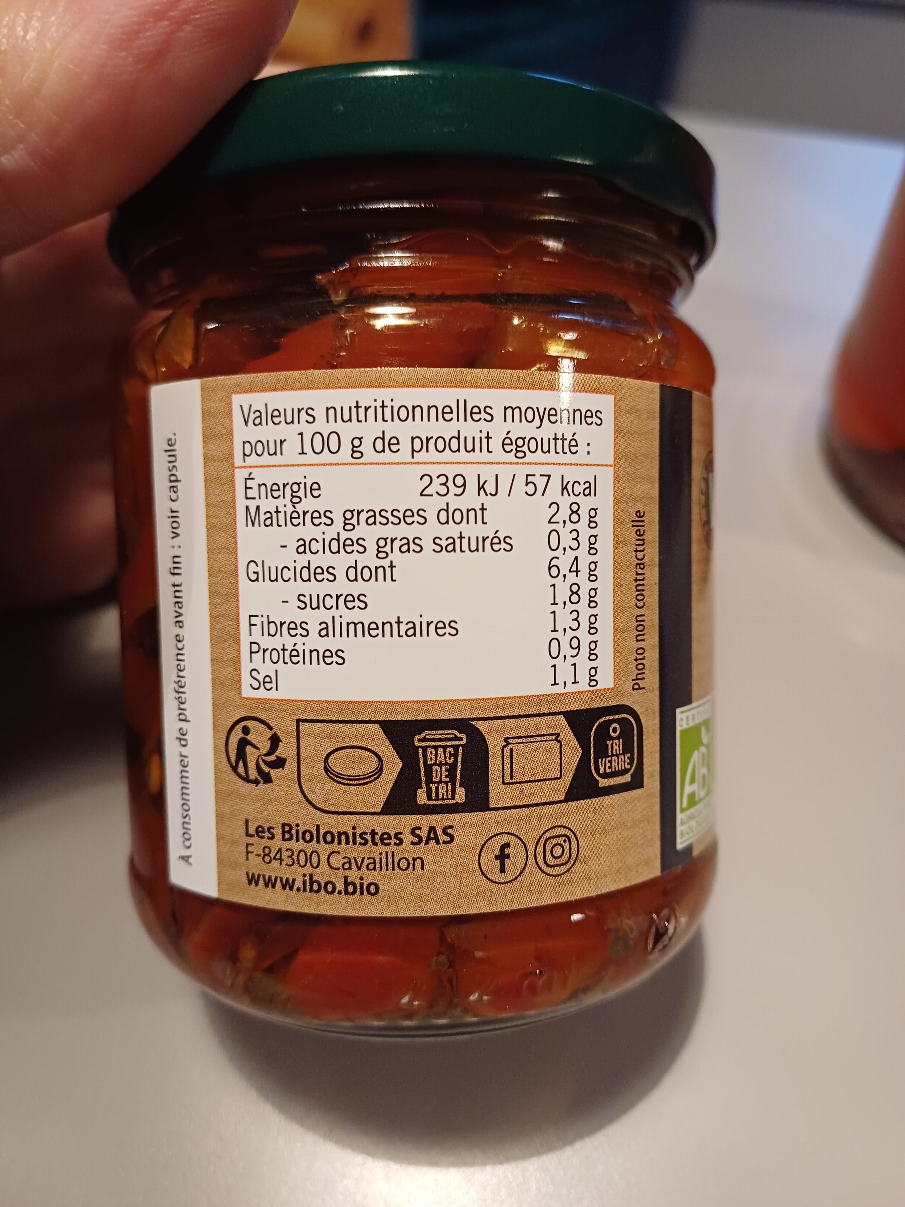 ibo Poivrons grillés à l'huile packshot