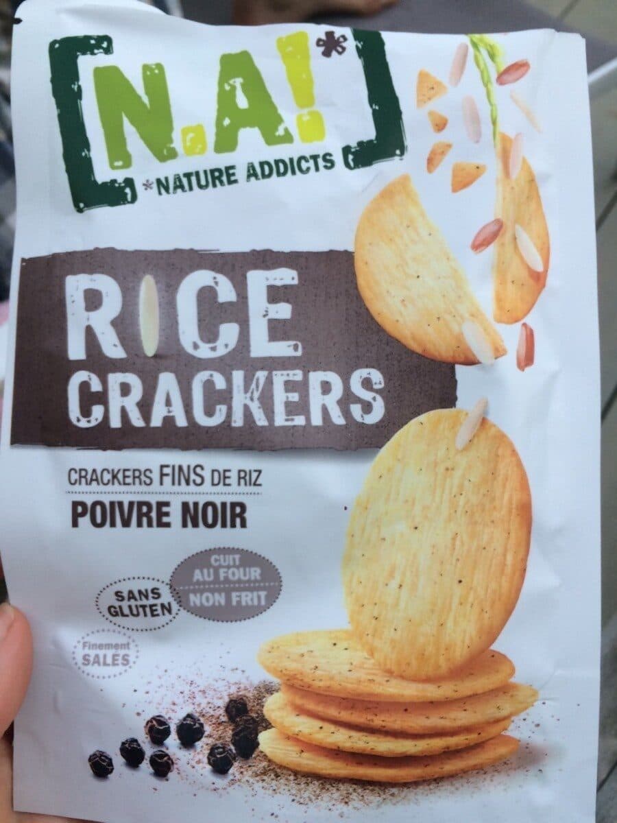 N.A! Rice Crackers Black pepper packshot