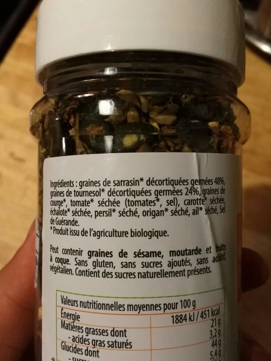 Open Food Facts Graine germées à saupoudrer méditerranée packshot