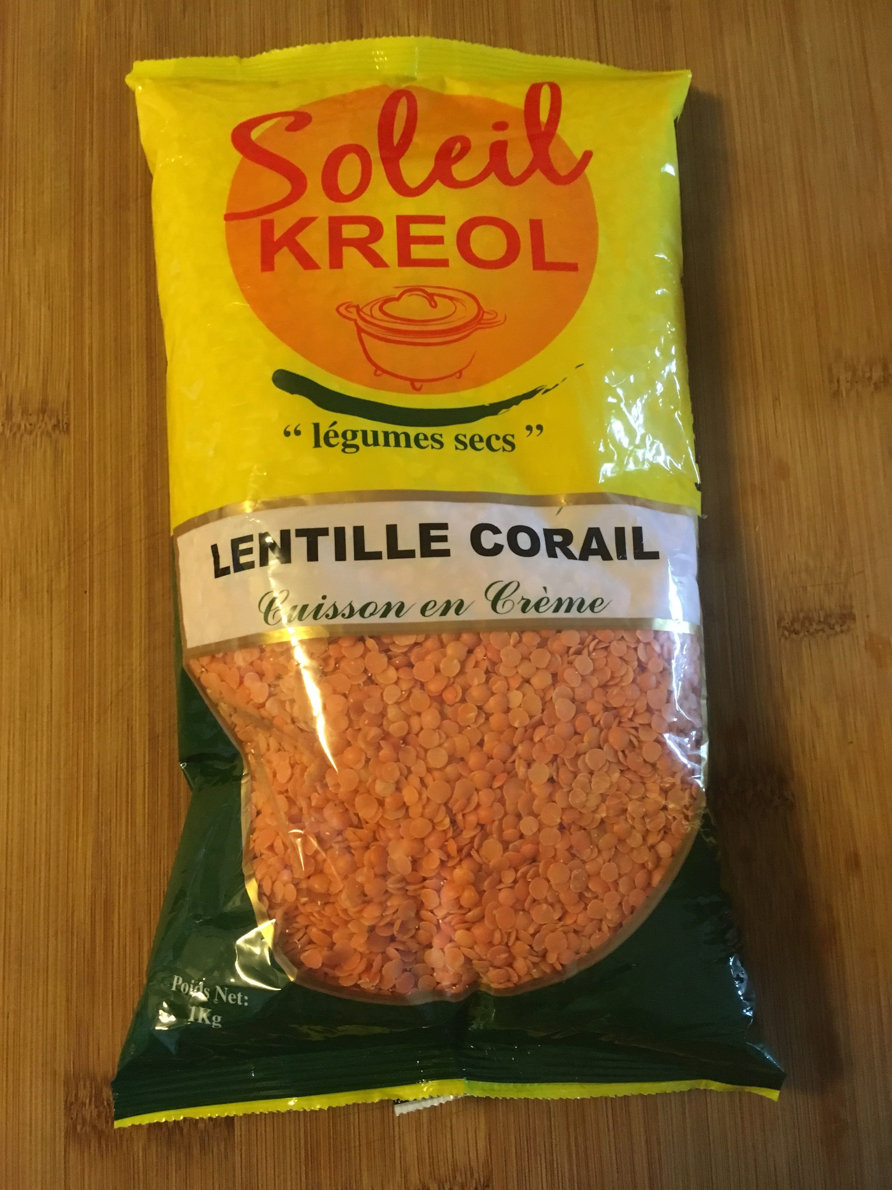 Soleil Kreol Lentilles corail packshot