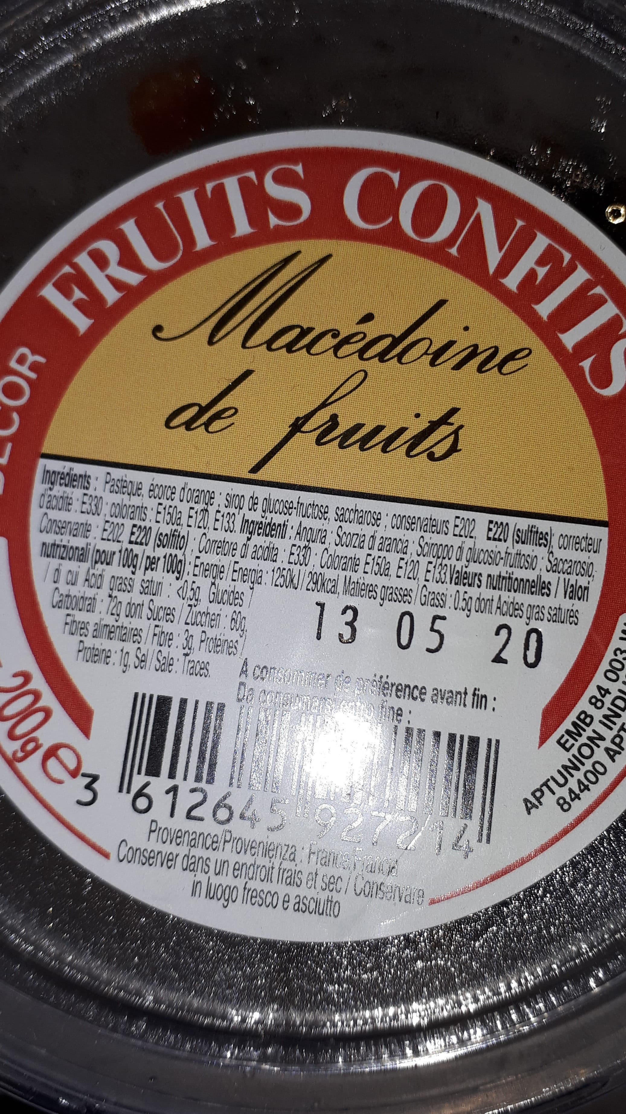 Sans marque Macedoines De Fruits Confits packshot
